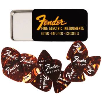 Image 1 of Fender Fine Electric Pick Tin (12)