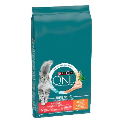 Purina ONE Sterilcat suché krmivo pre mačky - kuracie a pšenica 2 x 7,5 kg