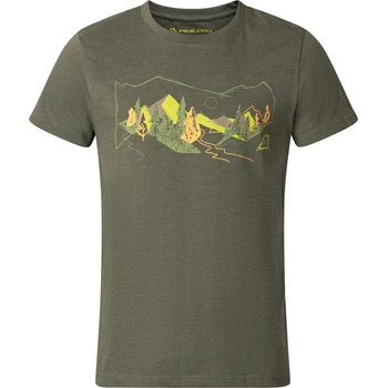 ALPINE PRO Мъжка спортна тениска с Cool Dry ALPINE PRO BOLENловджийско зелено вариант pa ALPINE PRO | Zelen | МЪЖЕ | XS