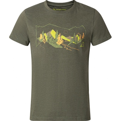 ALPINE PRO Мъжка спортна тениска с Cool Dry ALPINE PRO BOLENловджийско зелено вариант pa ALPINE PRO | Zelen | МЪЖЕ | XS