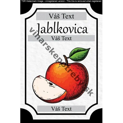 Etiketa jablkovica vz2