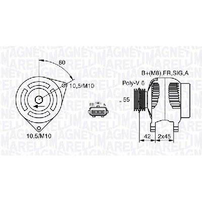 Alternátor MAGNETI MARELLI 063377416010