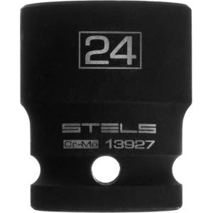 STELS Ударна вложка Stels 13927, шестостен 24 мм, 1/2″, CrMo
