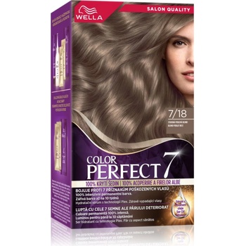 Wella Color Perfect боя за коса цвят 7/18 Cool Pearl Med Blonde