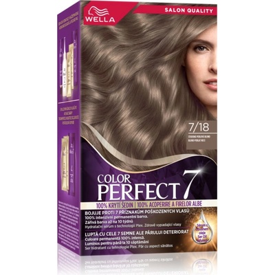 Wella Color Perfect боя за коса цвят 7/18 Cool Pearl Med Blonde