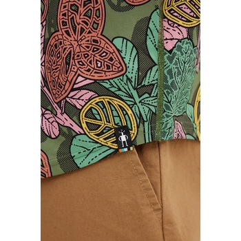 Smartwool Риза Smartwool мъжка в зелено със стандартна кройка с класическа яка SW017017 (SW017017)