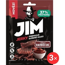 Jim Jerky hovězí s příchutí BBQ 3 x 23 g