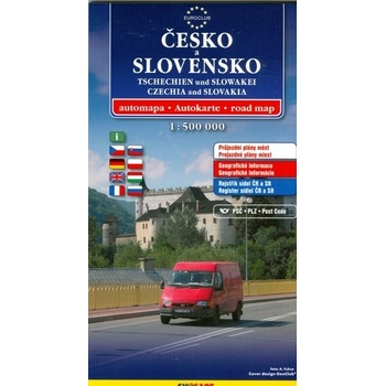 Mapa Česko a Slovensko