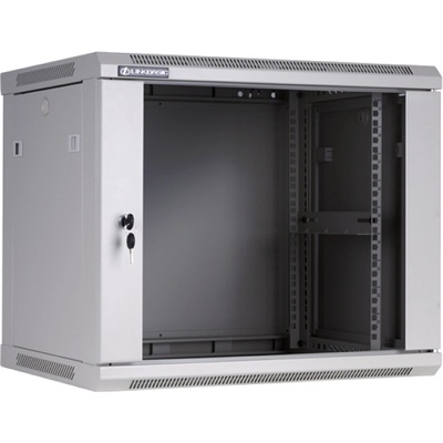 Linkbasic Стенен шкаф 9u, 450х600мм, Стъклена врата, Сив (wcb09-645-bab-c)