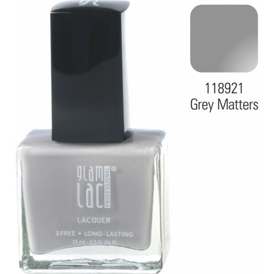 GlamLac Lak na nehty 118921 Grey Matters 15 ml