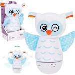 Jokomisiada Night lamp + music box 2 in 1 OWL sleep aid - color-changing LED ZA5190