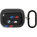 BMW Кейс BMW BMAP222SOTK за AirPods Pro 2, черен / черен, Tricolor Stripes (BMW000618-0)