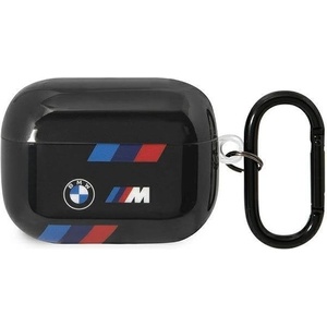BMW Кейс BMW BMAP222SOTK за AirPods Pro 2, черен / черен, Tricolor Stripes (BMW000618-0)