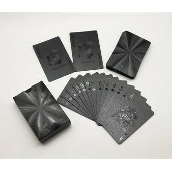 KIK Luxusné čierne hracie karty