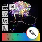 Aigostar - LED RGBY външна коледна гирлянда 300xLED/6W/230V 15m IP44 (AI2114)