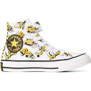 Converse Маратонки Converse Kids Chuck Taylor All Star Con Canvas High-Top Trainers - 102-White/Bla