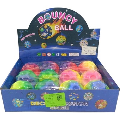 Skákací míček duhový 7 cm