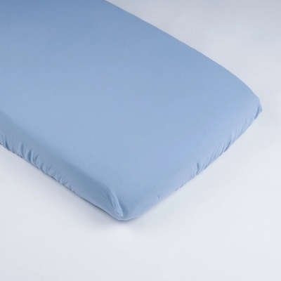 Tulimese Prostěradlo mušelínové modré 60x120