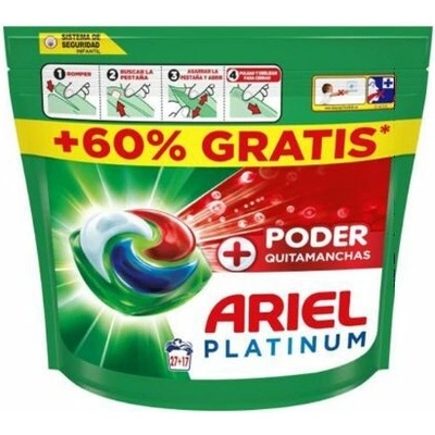 Ariel + Poder Platinum gélové kapsule na pranie 44 PD