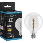 Mexen Vintis LED спираловидна нишка, E27, G95, 6W, Топла - 2700K, 630 lm, прозрачна (L167-E27-0627-00)