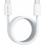 4smarts Здрав кабел с вграден магнитен органайзер за устройства с USB-C порт (150 см) - 4smarts USB-C to USB-C RollUp Magnetic Cable 100W (бял) (541012)
