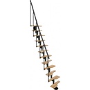 Minka Twister Black Mlynářské schody dřevo buk pro výšku do 294cm