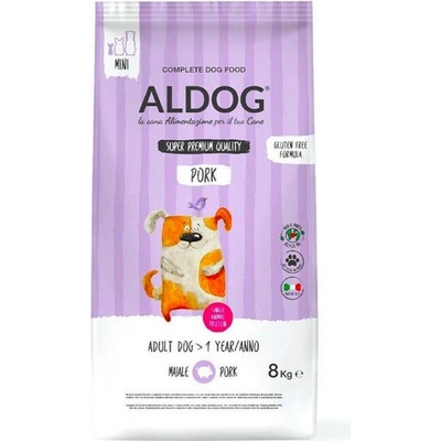 Aldog Adult Monoprotein Mini Pork & Rice 8 kg