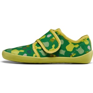 Affenzahn Детски пантофи Affenzahn Kid's Slippers Cotton Movy Slippers - Caterpillar / Green / Grey - размер 23 (EU) (702-3996-1013)