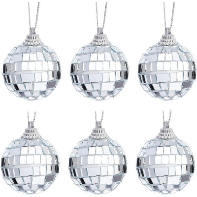 Sass & Belle Пластмасови коледни топки в комплект 6 бр. ø 4 cm Mirror Ball Mini - Sass & Belle (LINXM274)