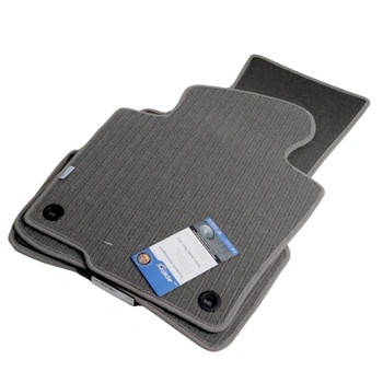 Petex Мокетни стелки за VW Passat B6 / B7 3C (2005-2014) - кръгли щипки - Сиви