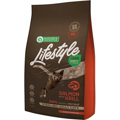 Nature's Protection Lifestyle LOSOS pro STERILIZOVANÉ 1,5 kg