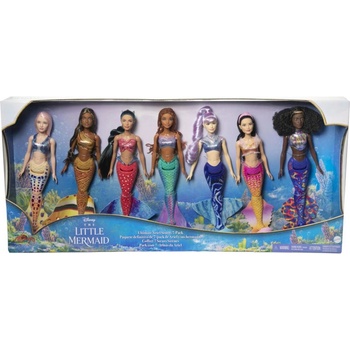 Mattel The Little Mermaid Malá Morská Víla Sada siedmych bábik sestričiek