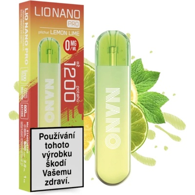 iJoy Lio Nano Pro 1200 Lemon Lime 0 mg 1200 potáhnutí – Zboží Mobilmania