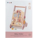 VIGA PolarB Dřevěné chodítko Pink s aktivitami