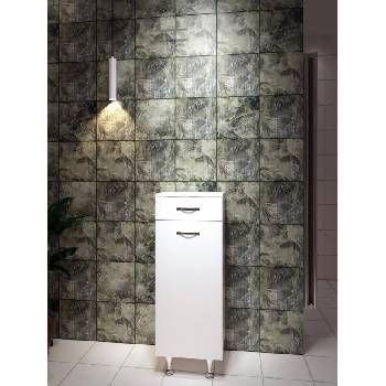 GERA МЕБЕЛ ЗА БАНЯ КОЛОНА ИВА 35х95х32см С КРАЧЕТА БЯЛА