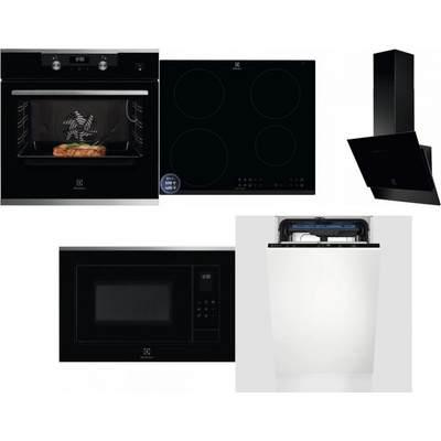 Set Electrolux KODEC75X2 + LIR60433B + LFV616K + LMS4253TMX + EEM23100L