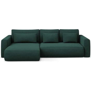 makamii Зелен разтегателен ъглов диван с място за съхранение (ляв ъгъл) Kapua - Makamii (KAPUA_LCF_M_24_P1_C1)