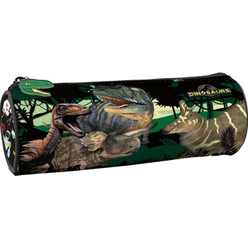 Image 1 of DERFORM Овален ученически несесер Derform - Dinosaur, с 1 цип (80816)