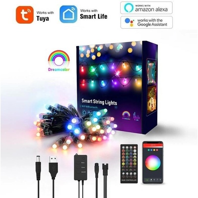 TUYA WiFi LED Venkovní světelný řetěz 5m AS-MSL3