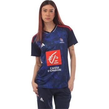 Image 1 of adidas Тениска Adidas Women's France Licensed Short-Sleeve Performance T-Shirt - Navy