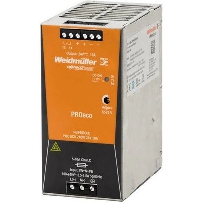 Spínaný napájecí zdroj Weidmüller PROeco 240W 24V 10A 1469490000