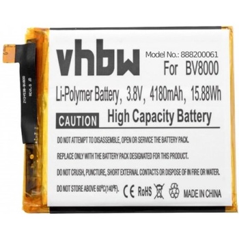 Image 1 of VHBW Батерия за Blackview BV8000 / BV8000 Pro, 4180 mAh (888200061)