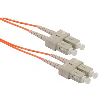 SeaMAX Оптична корда SeaMAX, 0.5m, SC-SC UPC, MM OM2 50-125, duplex, 2.0mm, LSZH (MM-PC-SC/SC-0.5-D)