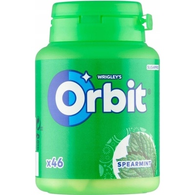 ORBIT SPEARMINT V LÁHVI BEZ CUKRU 64 g