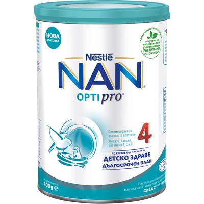 Nestle Млечна напитка на прах Nestle Nan - Optipro 4, опаковка 400 g (12466648)