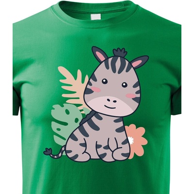 dětské triko Zebra zelená