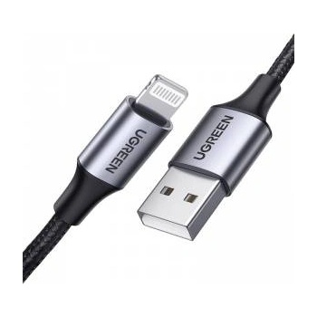 Ugreen US199 USB-A/Lightning Cable 2.4A 1m (black)