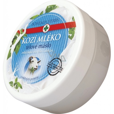 Bohemia Herbs Med a Kozí mléko tělové máslo 200 ml