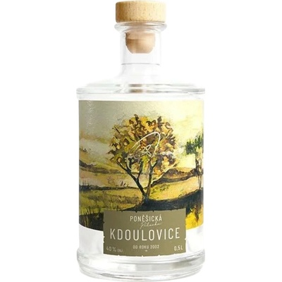 Poněšická kdoulovice 40% 0,5 l (holá láhev)