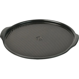Emile Henry Керамична плоча за пица emile henry ridged pizza stone - Ø40 - цвят черен (eh 7614-71)